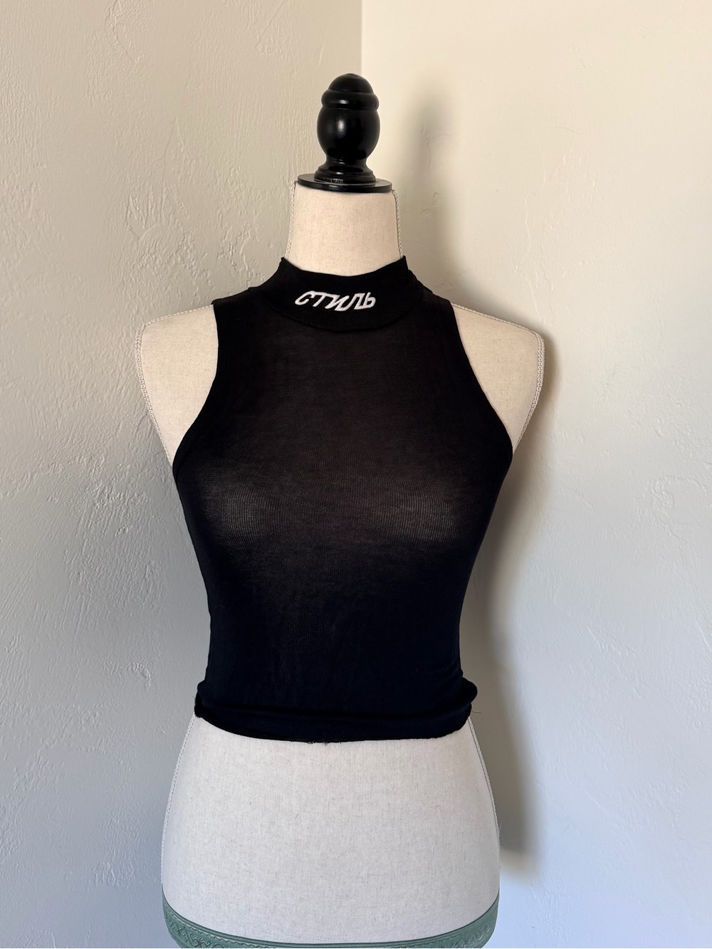 Heron Preston Sleeveless High Neck Tank Top